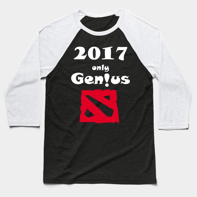 2017-ONLY-GENIUS Baseball T-Shirt by partjay